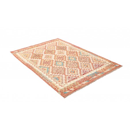 Tappeto Kilim Afghanistan marrone giallo 127x183
