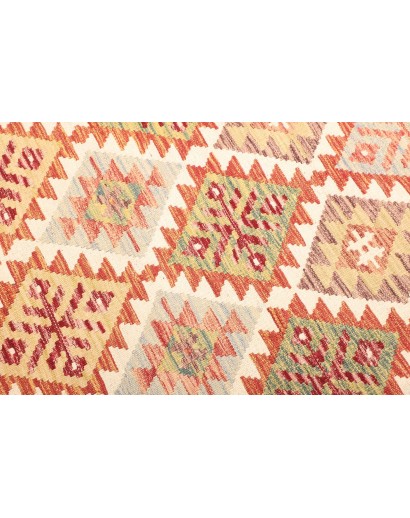 Tappeto Kilim Afghanistan marrone giallo 127x183