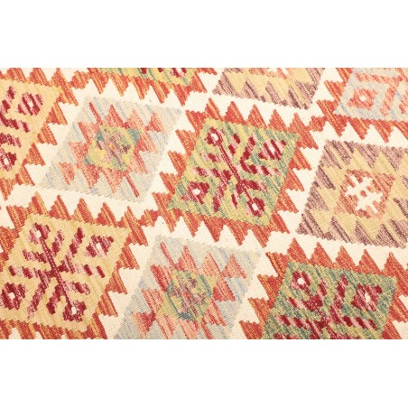 Tappeto Kilim Afghanistan marrone giallo 127x183