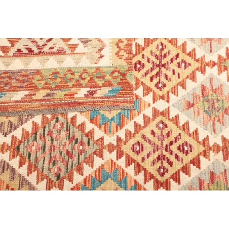 Tappeto Kilim Afghanistan marrone giallo 127x183