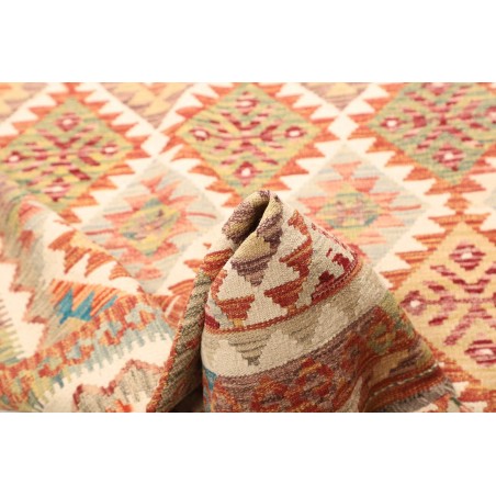 Tappeto Kilim Afghanistan marrone giallo 127x183