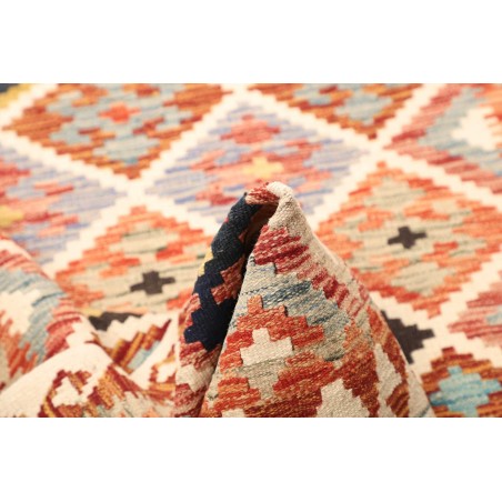 Tappeto Kilim Afghanistan giallo marrone 112x175
