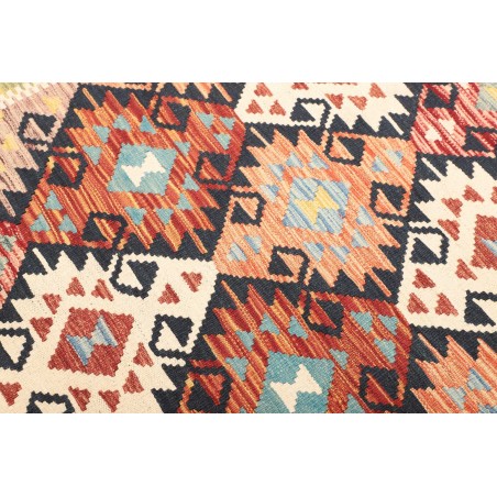 Tappeto Kilim Afghanistan giallo grigio 122x183