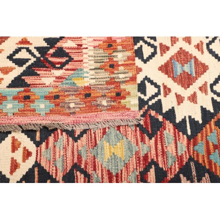 Tappeto Kilim Afghanistan giallo grigio 122x183