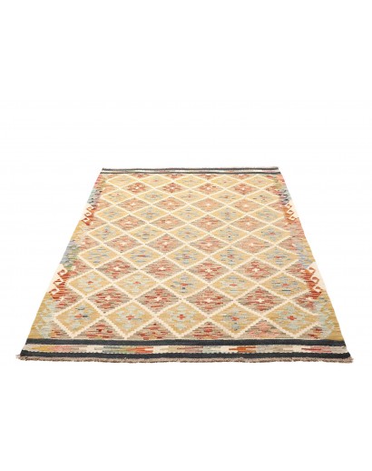 Tappeto Kilim Afghanistan giallo 130x184