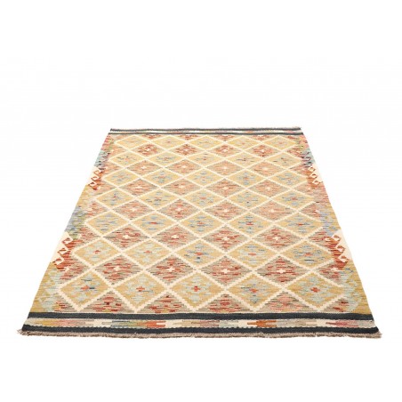 Tappeto Kilim Afghanistan giallo 130x184