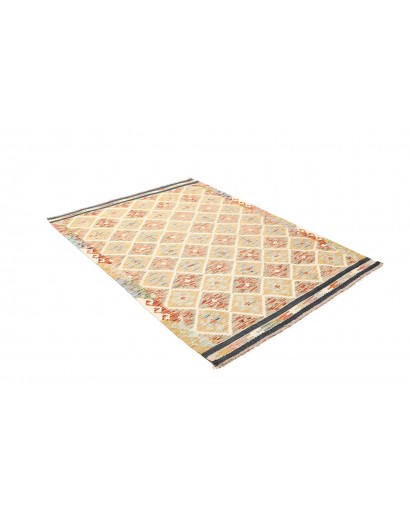 Tappeto Kilim Afghanistan giallo 130x184