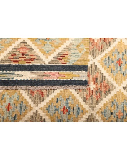 Tappeto Kilim Afghanistan giallo 130x184