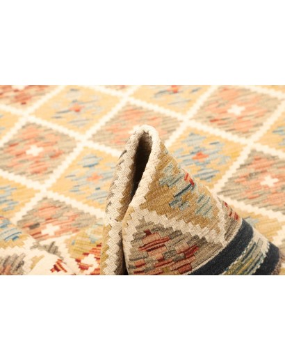 Tappeto Kilim Afghanistan giallo 130x184