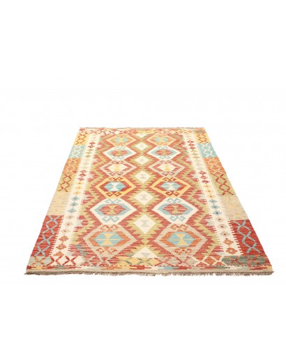 Tappeto Kilim Afghanistan marrone beige 126x186