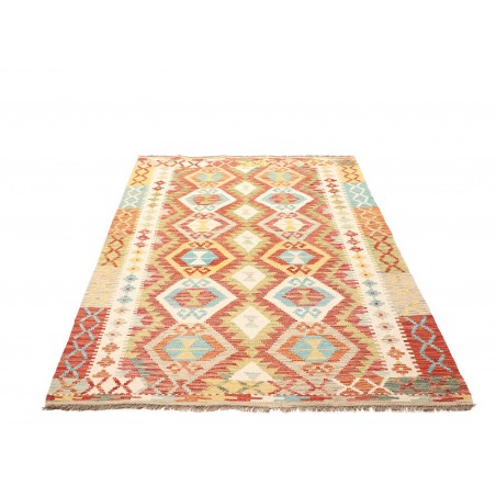 Tappeto Kilim Afghanistan marrone beige 126x186