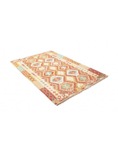 Tappeto Kilim Afghanistan marrone beige 126x186