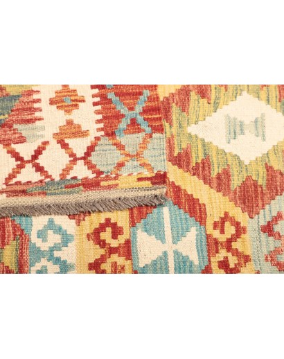 Tappeto Kilim Afghanistan marrone beige 126x186