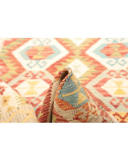 Tappeto Kilim Afghanistan marrone beige 126x186