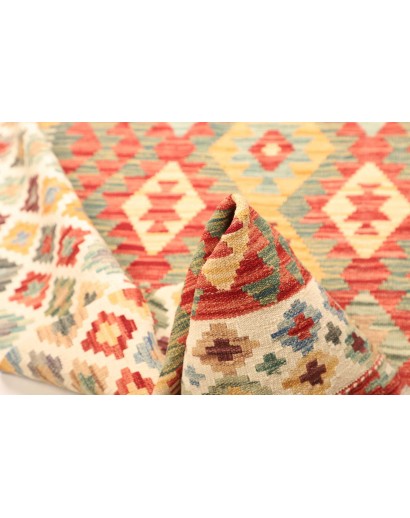 Tappeto Kilim Afghanistan marrone 132x178