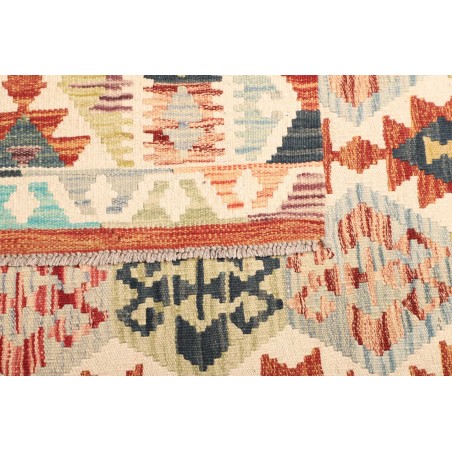 Tappeto Kilim Afghanistan giallo azzurro 130x185