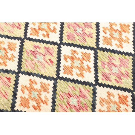 Tappeto Kilim Afghanistan giallo grigio 128x180