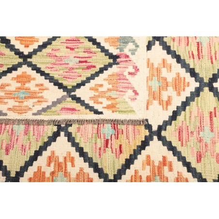 Tappeto Kilim Afghanistan giallo grigio 128x180