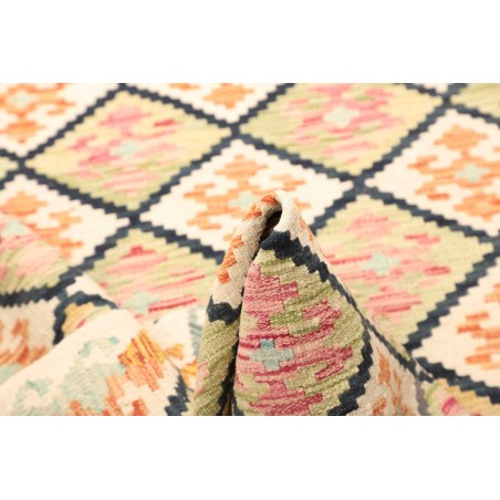 Tappeto Kilim Afghanistan giallo grigio 128x180