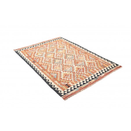 Tappeto Kilim Afghanistan giallo grigio 126x180