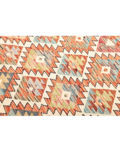 Tappeto Kilim Afghanistan giallo grigio 126x180