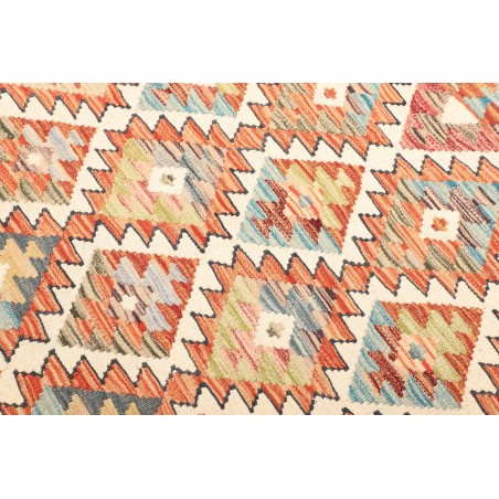 Tappeto Kilim Afghanistan giallo grigio 126x180