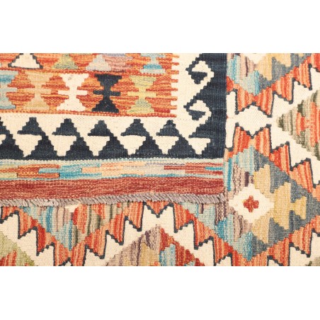 Tappeto Kilim Afghanistan giallo grigio 126x180