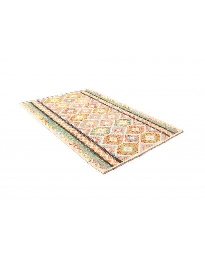 Tappeto Kilim Afghanistan giallo marrone 125x174