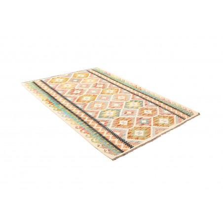 Tappeto Kilim Afghanistan giallo marrone 125x174