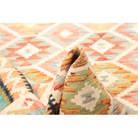 Tappeto Kilim Afghanistan giallo marrone 125x174