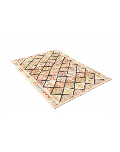 Tappeto Kilim Afghanistan giallo verde 126x182