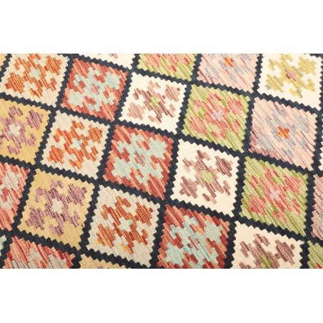 Tappeto Kilim Afghanistan giallo verde 126x182