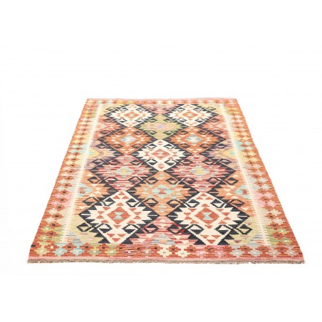 Tappeto Kilim Afghanistan giallo grigio 120x185