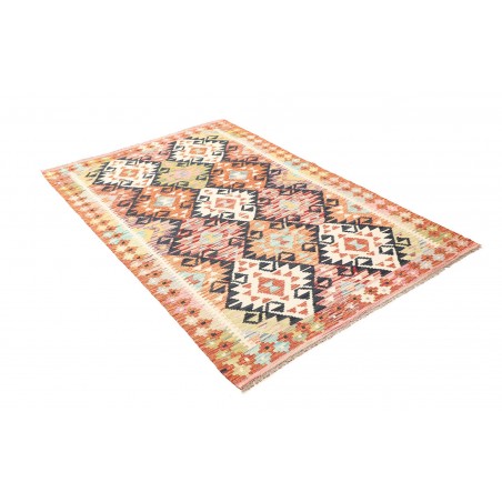 Tappeto Kilim Afghanistan giallo grigio 120x185