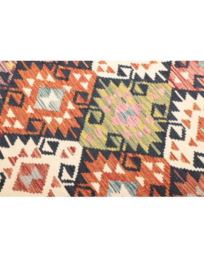 Tappeto Kilim Afghanistan giallo grigio 120x185