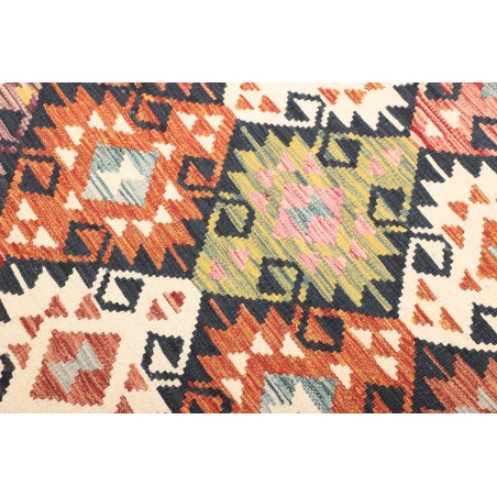 Tappeto Kilim Afghanistan giallo grigio 120x185