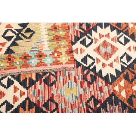 Tappeto Kilim Afghanistan giallo grigio 120x185