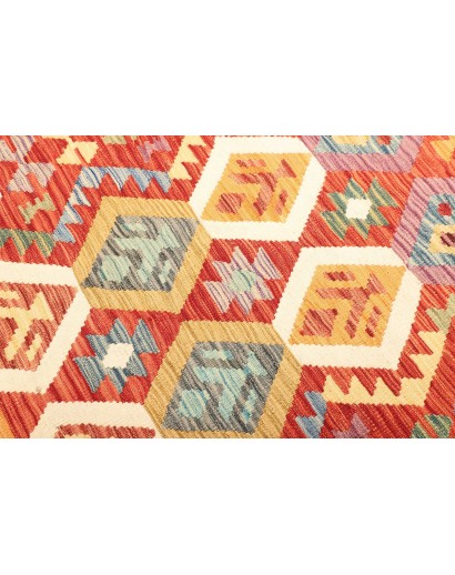 Tappeto Kilim Afghanistan marrone 123x178