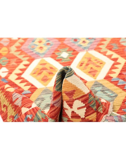 Tappeto Kilim Afghanistan marrone 123x178