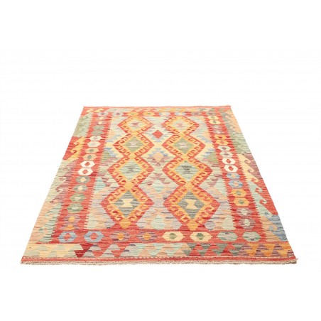 Tappeto Kilim Afghanistan marrone giallo 128x171