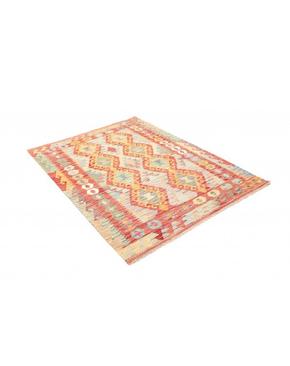 Tappeto Kilim Afghanistan marrone giallo 128x171