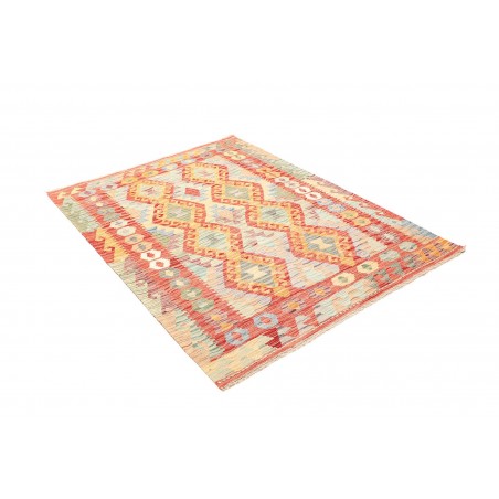 Tappeto Kilim Afghanistan marrone giallo 128x171