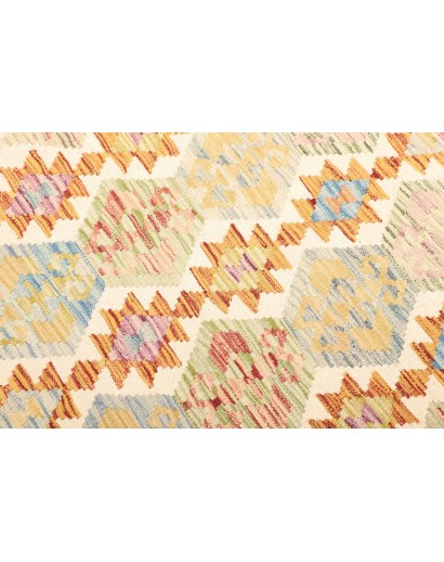 Tappeto Kilim Afghanistan giallo arancione 129x184