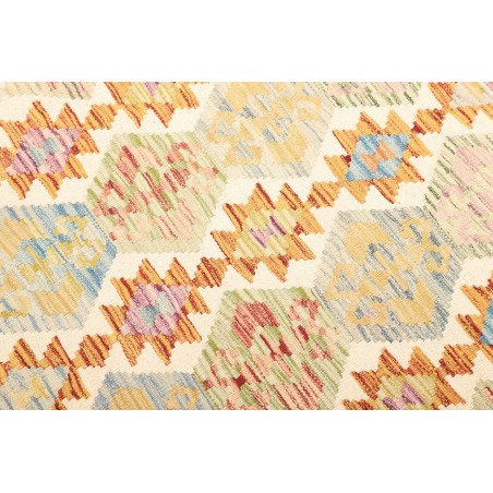Tappeto Kilim Afghanistan giallo arancione 129x184