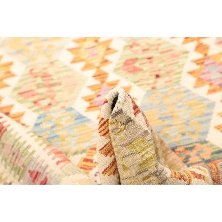 Tappeto Kilim Afghanistan giallo arancione 129x184