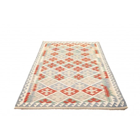 Tappeto Kilim Afghanistan bianco 125x192