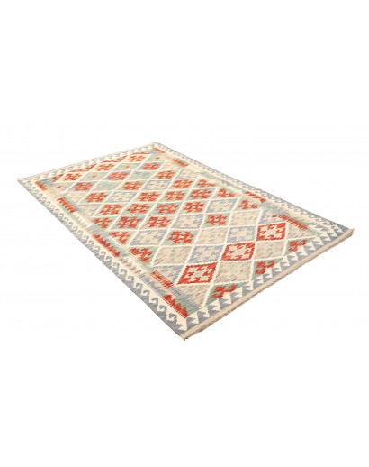 Tappeto Kilim Afghanistan bianco 125x192