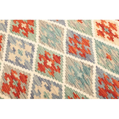 Tappeto Kilim Afghanistan bianco 125x192