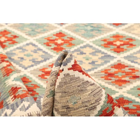Tappeto Kilim Afghanistan bianco 125x192