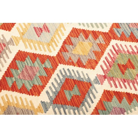 Tappeto Kilim Afghanistan giallo rosso 128x188
